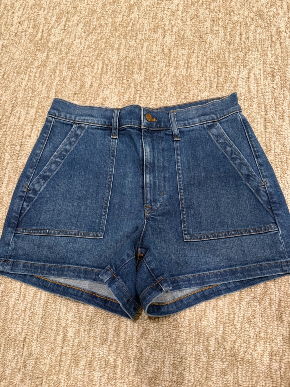 J. Crew Blue Denim Jeans with Contrast Stitching